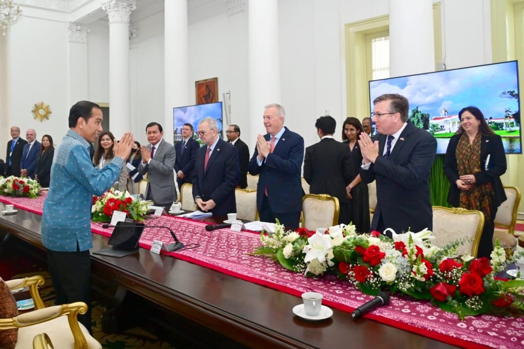 Presiden Jokowi Terima Kunjungan Delegasi US-ABC