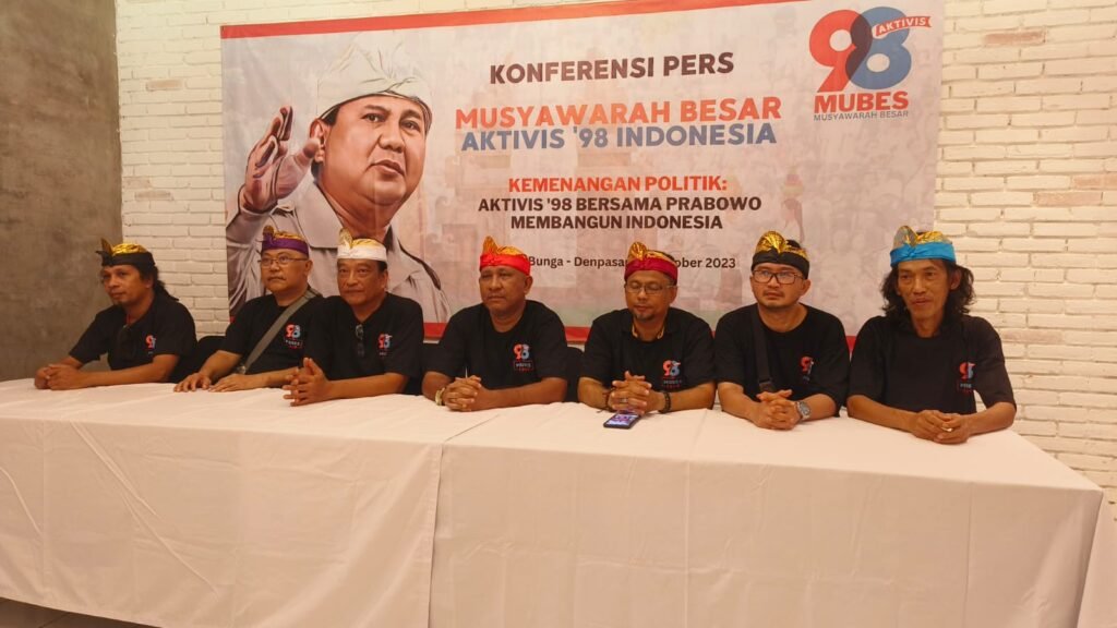 Mubes Aktivis 98 Minta Prabowo Laksanakan Lima Jalan Perbaikan Bagi Indonesia